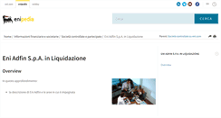 Desktop Screenshot of eniadfin.it